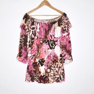 Ruffled Top On or Off Shoulder Sz M